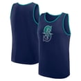 thumbnail image 1 of Men's Logo Athletic Navy Seattle Mariners Unmatched Success Tank Top, 1 of 3