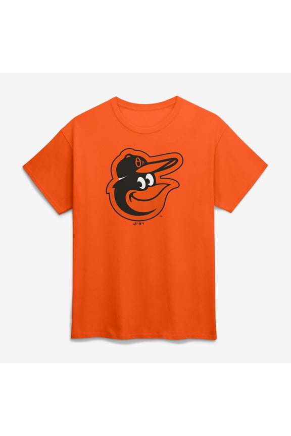 Men's Logo Athletic Orange Baltimore Orioles Official Logo T-Shirt
