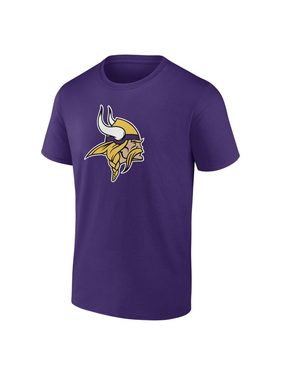 Men's Logo Athletic Purple Minnesota Vikings Primary Logo T-Shirt