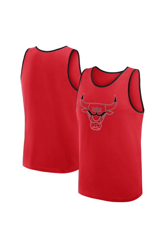 Men's Logo Athletic Red Chicago Bulls Unmatched Success Tank Top