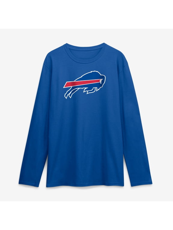 Men's Logo Athletic Royal Buffalo Bills Primary Logo Long Sleeve T-Shirt