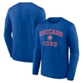 thumbnail image 1 of Men's Logo Athletic Royal Chicago Cubs Heart & Soul Long Sleeve T-Shirt, 1 of 3