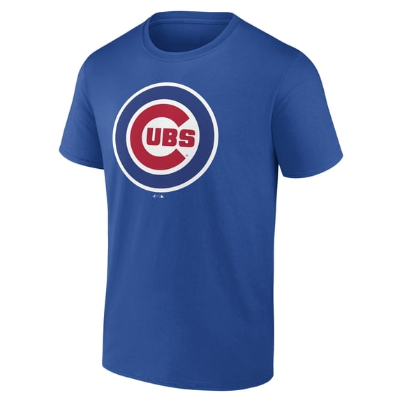 Men's Logo Athletic Royal Chicago Cubs Official Logo T-Shirt