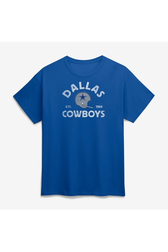 Men's Logo Athletic Royal Dallas Cowboys Vintage Arch T-Shirt
