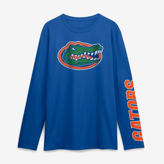 Men's Logo Athletic Royal Florida Gators Primary Logo Long Sleeve T-Shirt