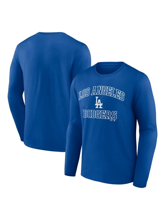 Men's Logo Athletic Royal Los Angeles Dodgers Heart & Soul Long Sleeve T-Shirt