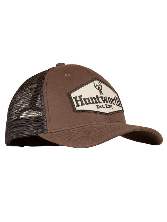 Mens Logo Trucker Cap (Dark Olive/Gray)
