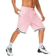 thumbnail image 1 of Men's Long Basketball Shorts With Zipper Pocket 11 Inch Mesh Sports Play Basketball Court Star Fitness Quick Dry Lightweight, 1 of 4