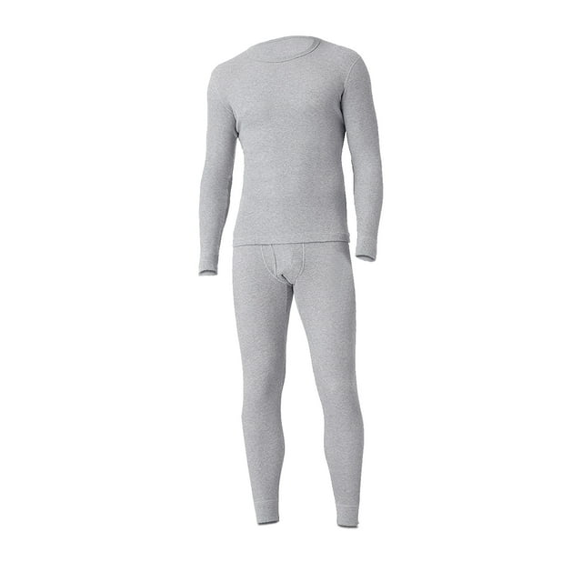 Men's Long Johns Waffle Knit Thermal Winter Cotton Top Bottom Underwear