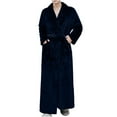 thumbnail image 1 of Men’s Long Robe Big and Tall Plush Fleece Bathrobe Fuzzy Sherpa Cozy Warm Bathrobe with Belt and Pockets, 1 of 6