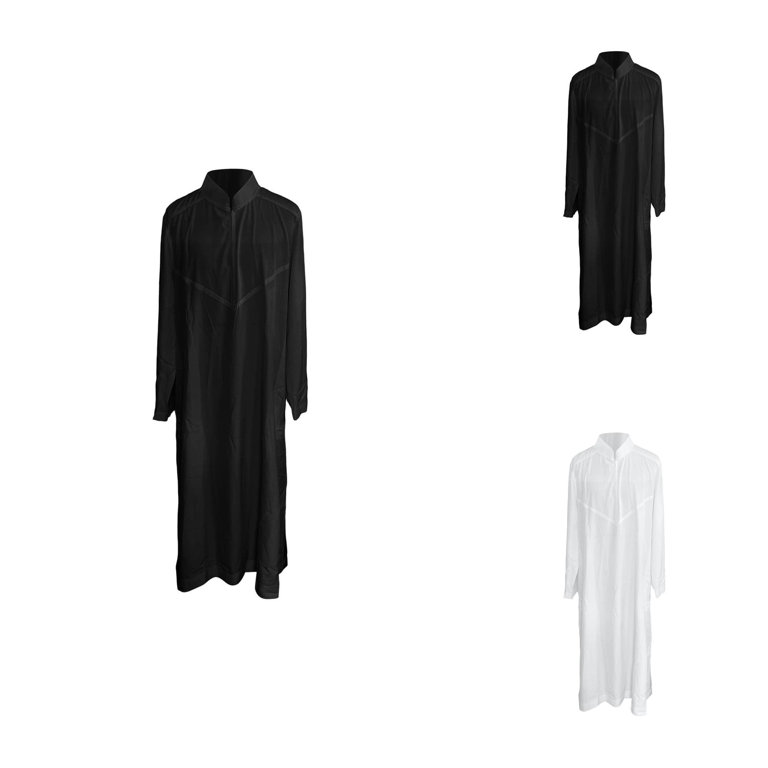 Men's Long Robe Thobe, Traditional Arabic Kaftan for Men, Big and Tall ...