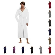 HAORUN Men Japanese Long Kimono Coat Outwear Cardigan Yukata Bathrobe ...
