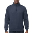 thumbnail image 1 of Pdbokew Men's Long Sleeve 1/4 Zipper Stand up Collar Warm Jacquard Sweatshirt Navy S, 1 of 9