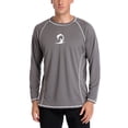 thumbnail image 1 of Men's Long Sleeve Active Rashguard Shirts Solid Workout Top Sports Tee UPF 50+, 1 of 6