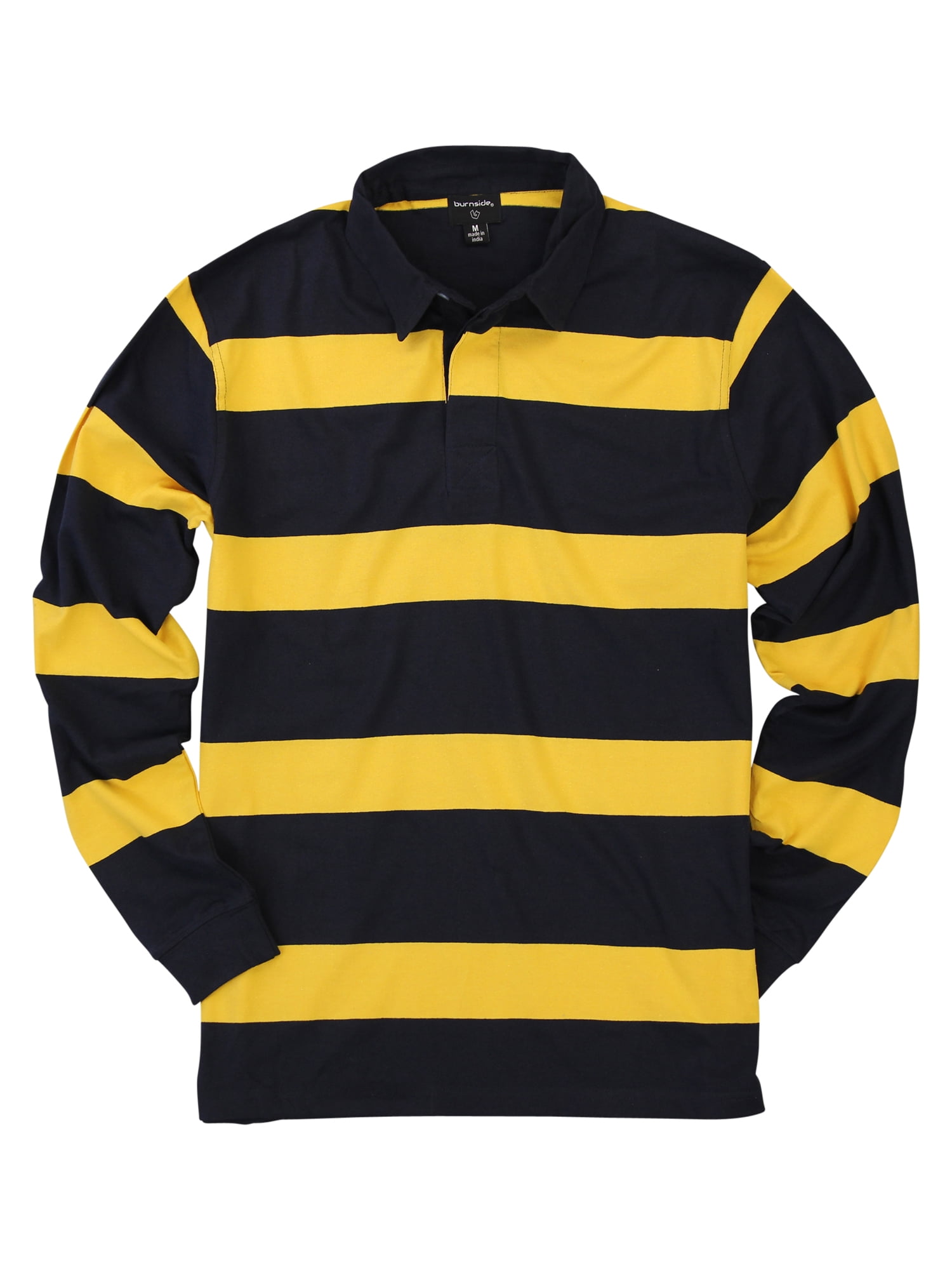 Men's Long Sleeve Big Striped Rugby Polo (Navy, 2XL) - Walmart.com