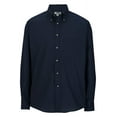 thumbnail image 1 of Men's Long Sleeve Button Down Poplin Shirt, NAVY, Large 33, 1 of 2