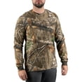thumbnail image 1 of Men's Long Sleeve Camo Tee Scent Control Cotton Shirt by Realtree, Sizes S-3XL, 1 of 5