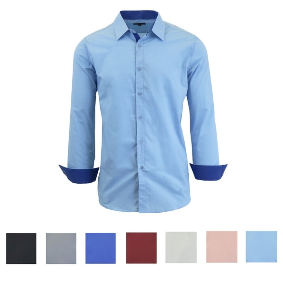 Men's Long Sleeve Casual Dress Shirt