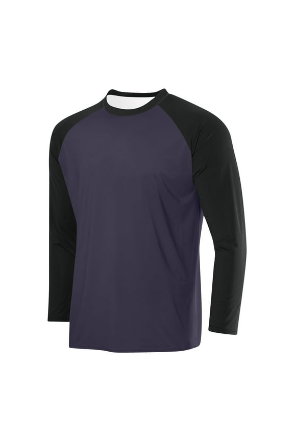 Men's Long Sleeve Casual Raglan Baseball Tee Shirt Casual Basic Shirt Fall Transitional Weather Pullover Top