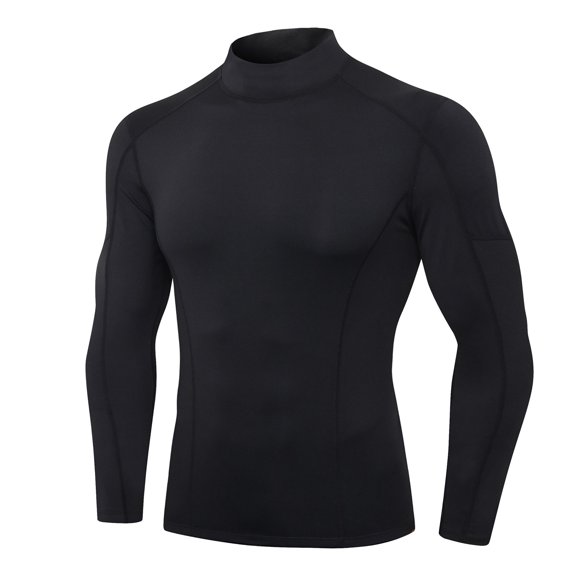 Men's Long-Sleeve Compression Shirt Base-Layer Running Top Athletic Slimming Shirt Running Shirts Workout Basketball