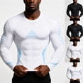 thumbnail image 1 of Men’s Long‑Sleeve Compression Workout Shirt, Quick‑Dry Breathable Athletic Base Layer, High Stretch Performance Top For Basketball Running Gym Training And Spring Autumn Casual Wear, 1 of 6