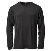 Mens Long Sleeve Crew Neck - Black, Medium