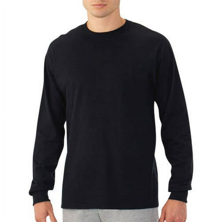 Fruit of the Loom Men's Long Sleeve Crew Neck T-Shirt with