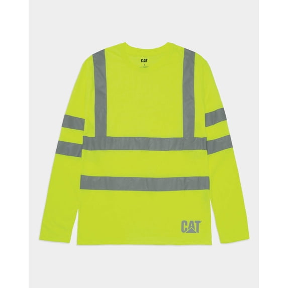 Men's Long Sleeve Hi-Vis Class III T-Shirt | CAT® WORKWEAR