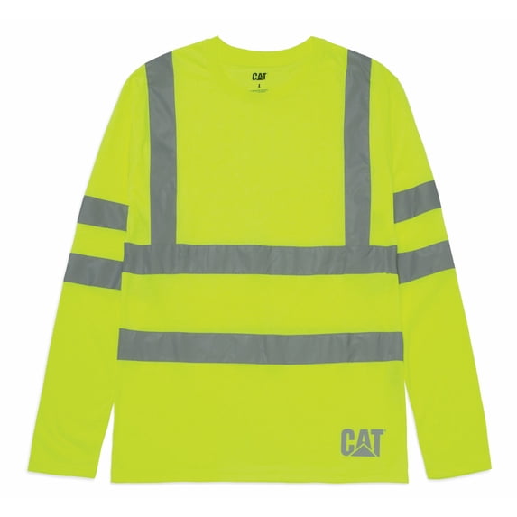 Men's Long Sleeve Hi-Vis Class III T-Shirt | CAT® WORKWEAR