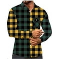 thumbnail image 1 of BVnarty Plaid Shirts for Men Long Sleeve Hooded Blouse Solid Color Casual Shirt Lightweight Comfy Fashionable for Outdoor and Daily Wear, 1 of 6