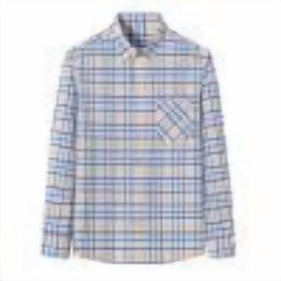 Men's Long Sleeve Oxford Formal Shirt Plaid Button Down Collar Shirts Casual Spring Dress Work Shirt with Pocket