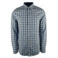 thumbnail image 1 of Men's Long Sleeve Plaid Cotton Slim Fit Shirt-SB-L, 1 of 4