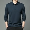 thumbnail image 1 of Men's Long Sleeve Plaid Polo Shirt- 9 Colors, 1 of 10