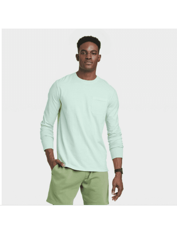 Mens Long Sleeve Pocket T-Shirt Goodfellow & Co