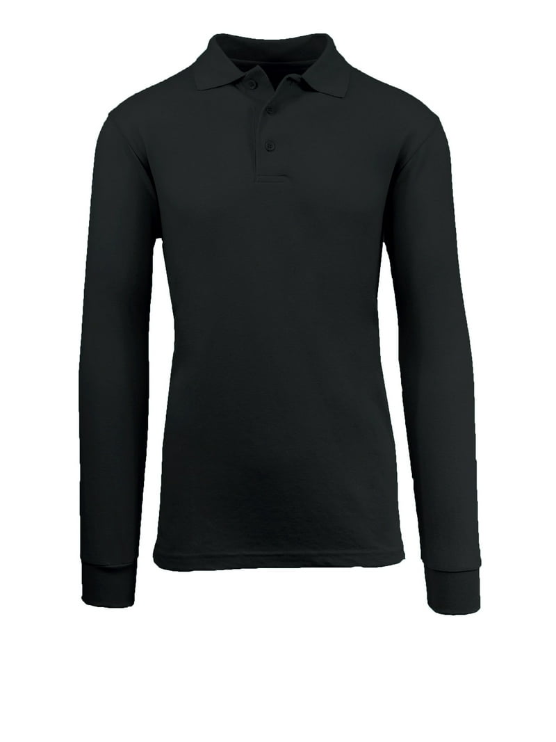 【Limited】Long Sleeve Polo Shirts Premium Men's Long Sleeve Polo Shirts, Cotton Blend, Modern