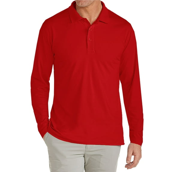 Men's Long Sleeve Polo Shirts