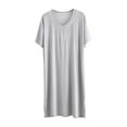 thumbnail image 1 of Men’s Long Sleeve Rayon-Spandex Nightshirt – Soft V-Neck Sleepwear for Maximum Comfort (Breathable, Wrinkle-Resistant Loungewear), 1 of 4