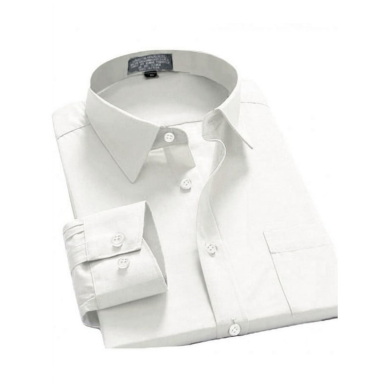 Walmart mens white dress clearance shirts