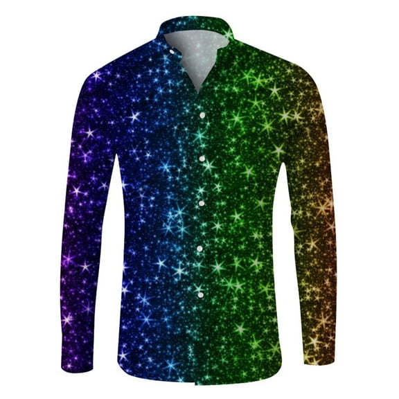 Men's Long Sleeve Shirt Autumn Casual 3D Printing Hawaii Soft Polyester Comfortable Breathable Durable