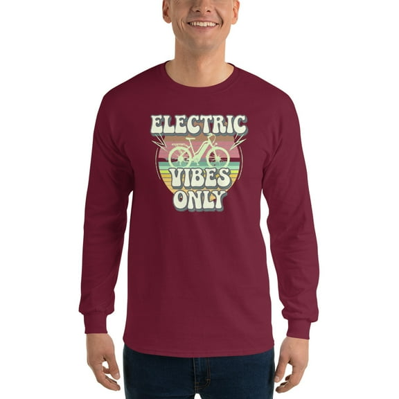 Men’s Long Sleeve Shirt (Maroon, M)
