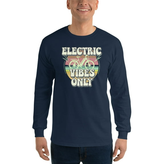 Men’s Long Sleeve Shirt (Navy, M)