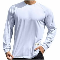 Men's Long Sleeve Shirt Solid Color Quick-Drying Sports Anti-Ultraviolet Sun Protection Shirt Suitable for Fitness