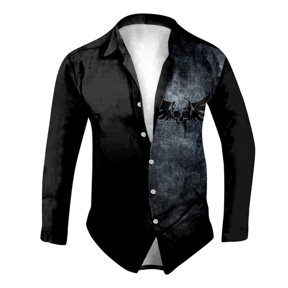 Men's Long Sleeve Shirt for Celebration Stylish Party Attire for Fall Gatherings Casual Wear Comfortable Design for Every Occasion