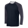 thumbnail image 1 of Vmvidoty Long Sleeve Crew Neck Raglan, Athletic Shirts & Tops (Men's Big & Tall), 1 of 2
