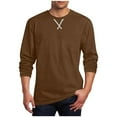 thumbnail image 1 of Men's Long Sleeve Shirts Lightweight Blouses Workout Comfy Shirts Crewneck Pullover Tops Casual 2026 Fashion Tops Workout Pullover Comfy Daily Thermal Base Layer, 1 of 5