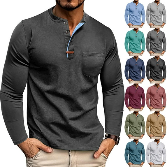 Men's Long Sleeve Shirts Men'S Fashionable T-Shirt, Street Casual Short Sleeved Clothing
