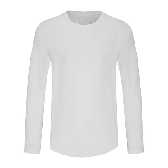 Men's Long Sleeve Shirts Sun Protection Athletic Shirts for Hiking Running Workout Rash Guard