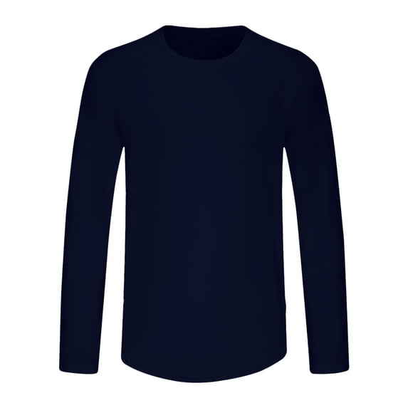Men's Long Sleeve Shirts Sun Protection Athletic Shirts for Hiking Running Workout Rash Guard