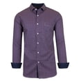thumbnail image 1 of Men's Long Sleeve Slim-Fit Cotton Casual Dress Shirts With Chest Pocket, 1 of 2