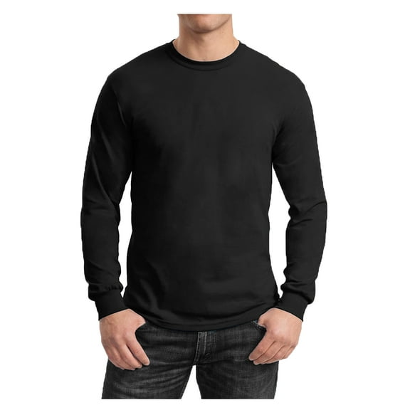 Men's Long Sleeve Slim Fit Crew Neck Tee (S-2XL)